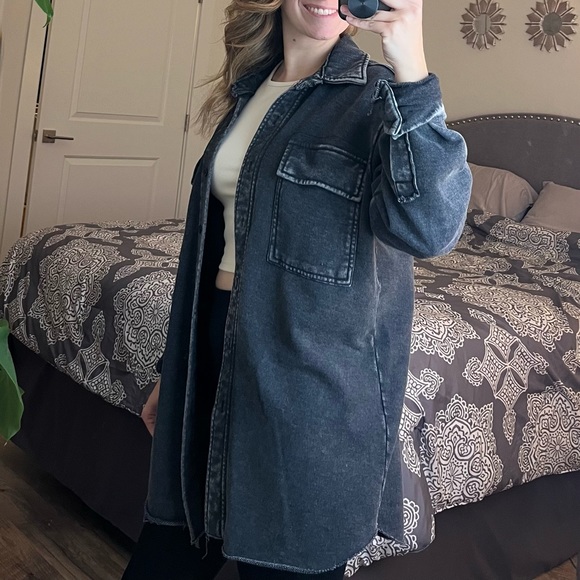 Grey shacket - Picture 3 of 4